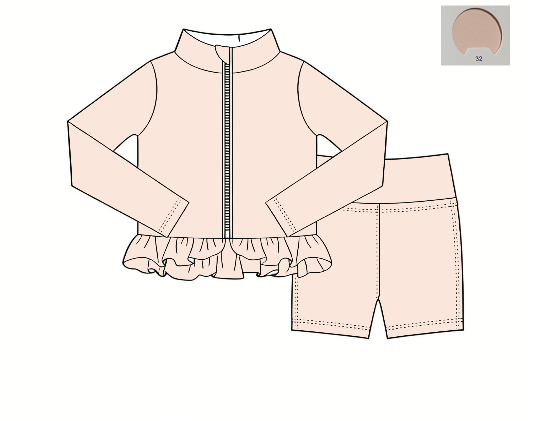 Monochrome Suit Set - Монохромный комплект для йоги: летний топ