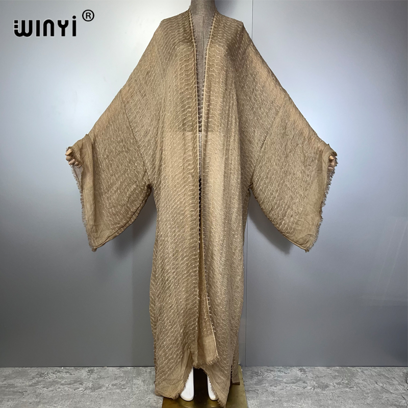 Young Women'S Formal Wear - WINYI кимоно с геометрическим принтом кафтан