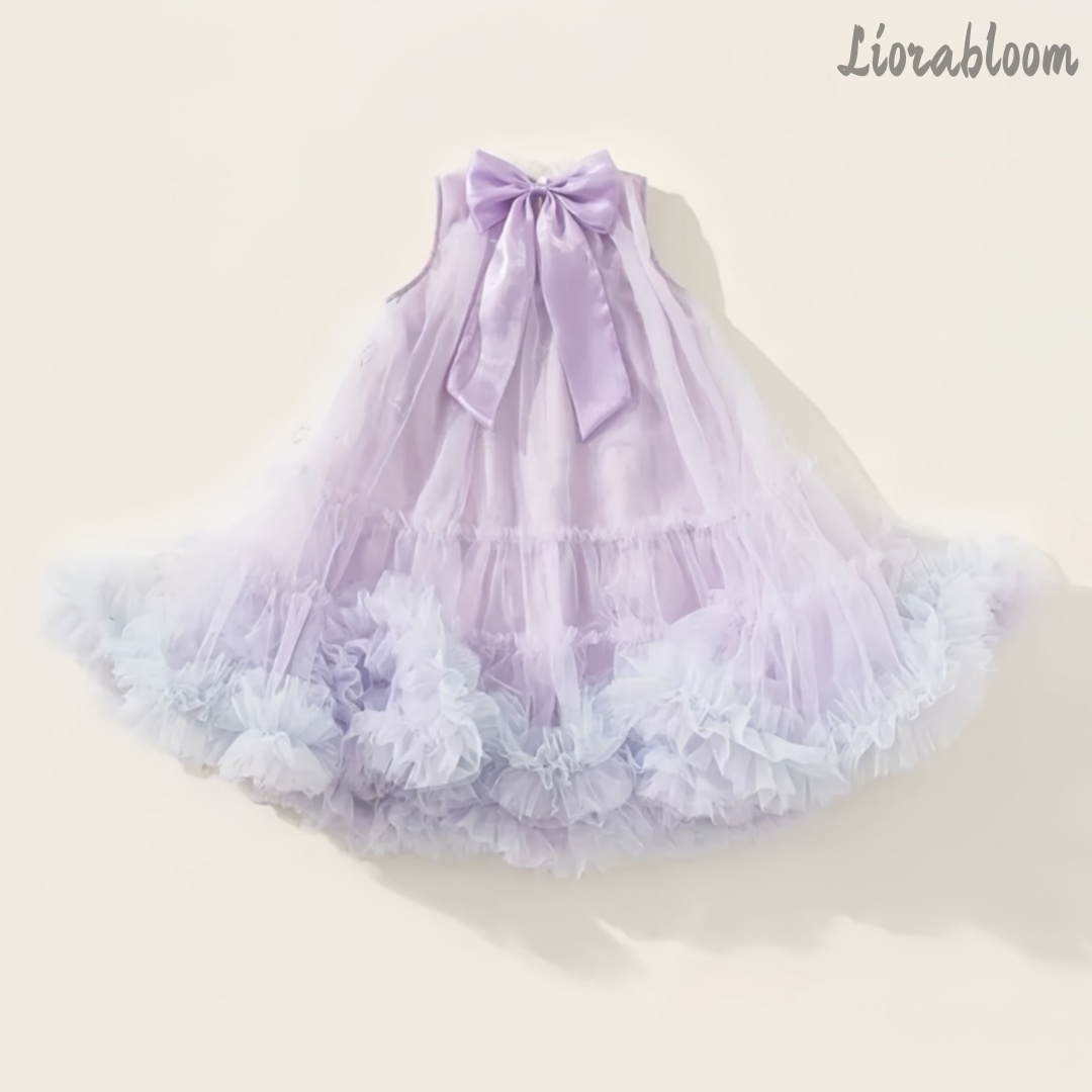 Women Formal Wear Dress - Фиолетовое повседневное платье принцессы, нарядное платье