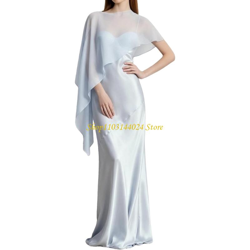 Women'S Formal Wear For Wedding Guest - N5KE Накидка из струящегося шифона для