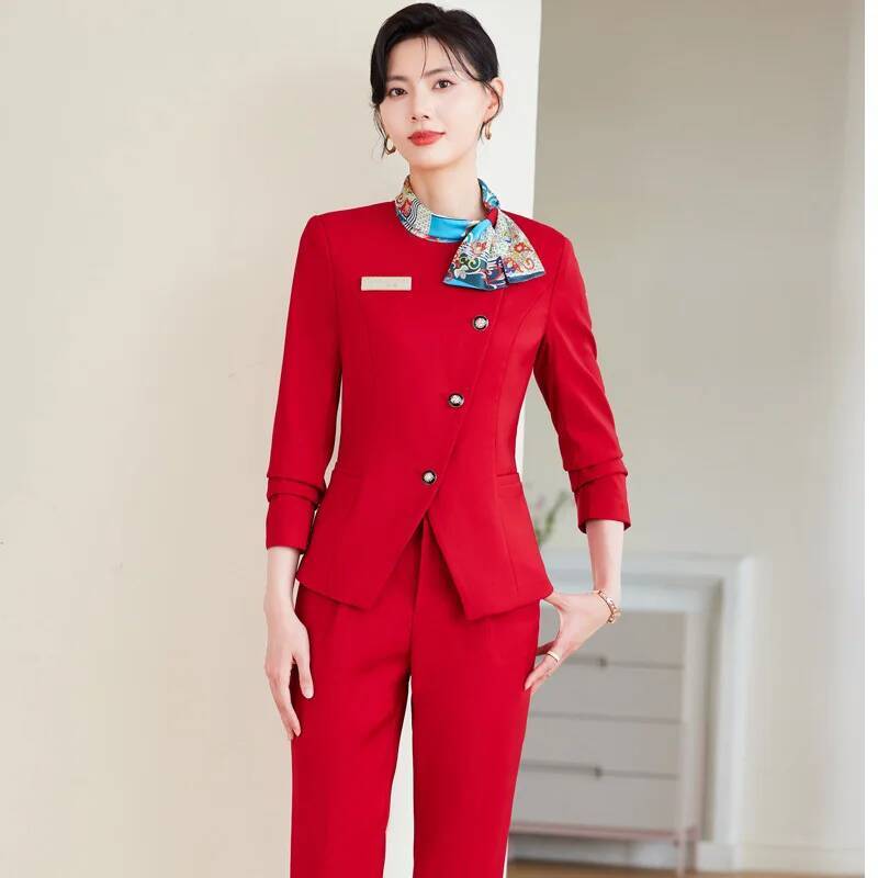 Women Formal Wear For Plus Size - Формальные элегантные стильные брючные костюмы больших