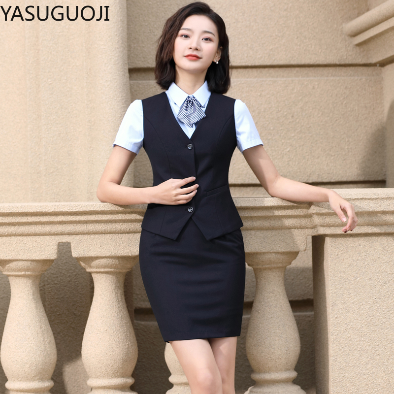 Women Formal Wear For Plus Size - Элегантный Модный женский жилет YASUGUOJI, одежда