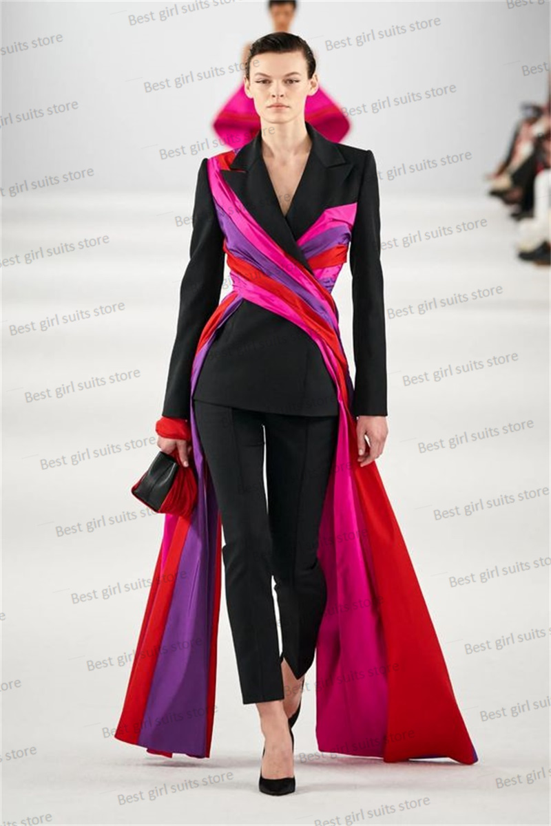 Women'S Formal Wear For Wedding Guest - Женский костюм подиума из блейзера и