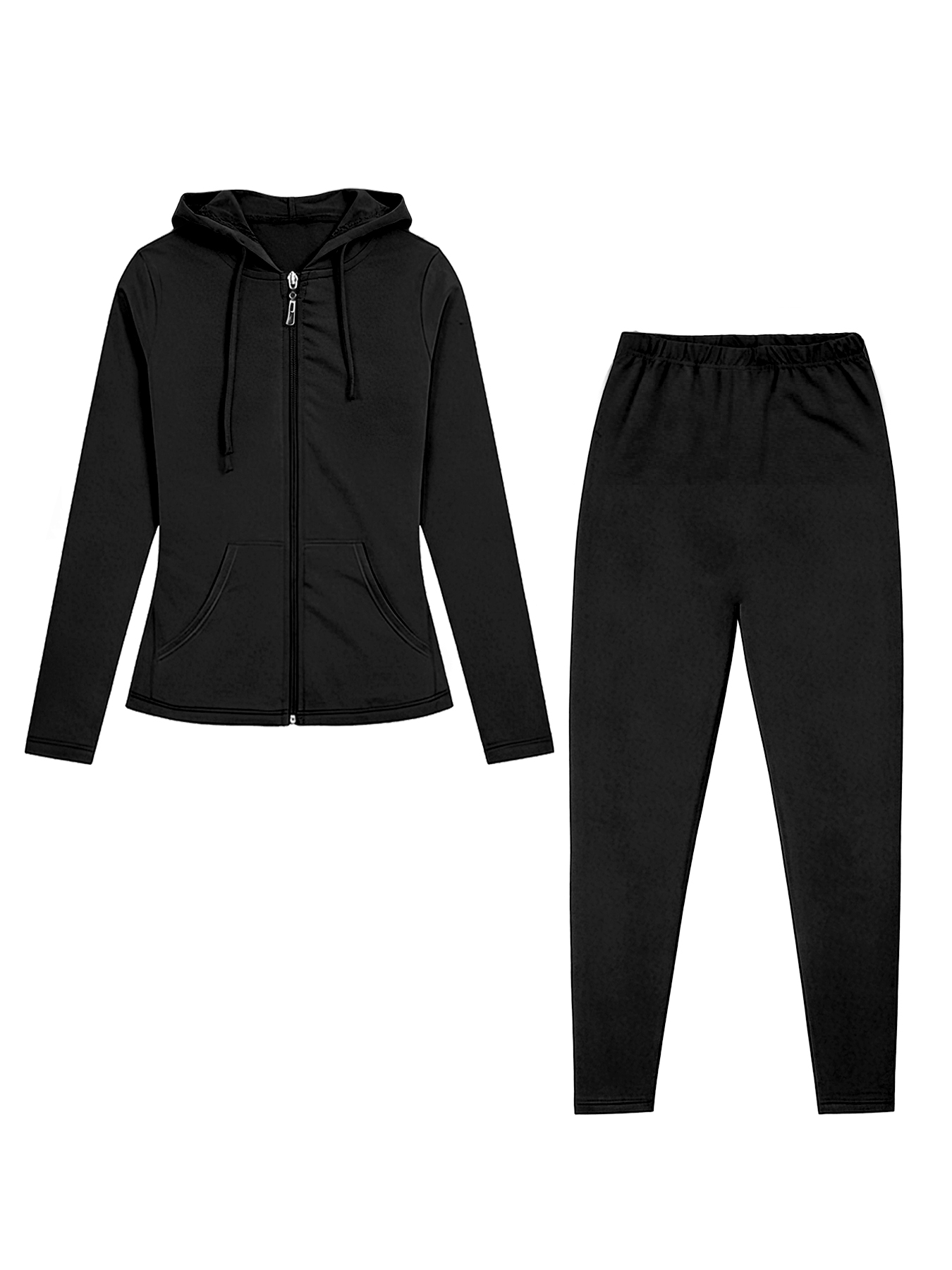 Monochrome Suit Set - Монохромный спортивный комплект с капюшоном на