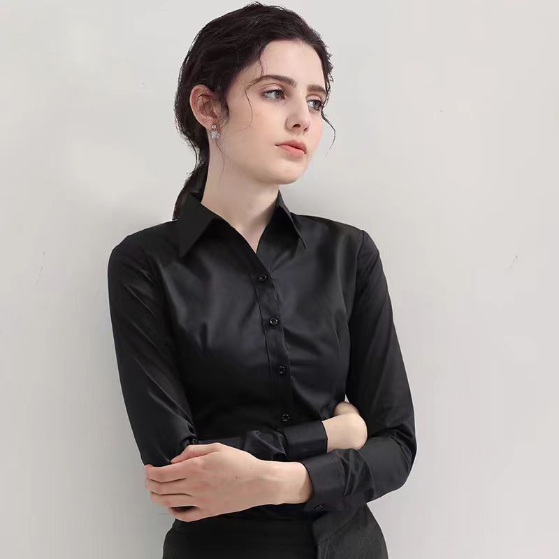 Летняя черная рубашка с коротк – обзор и цена Women Formal Wear Black And White