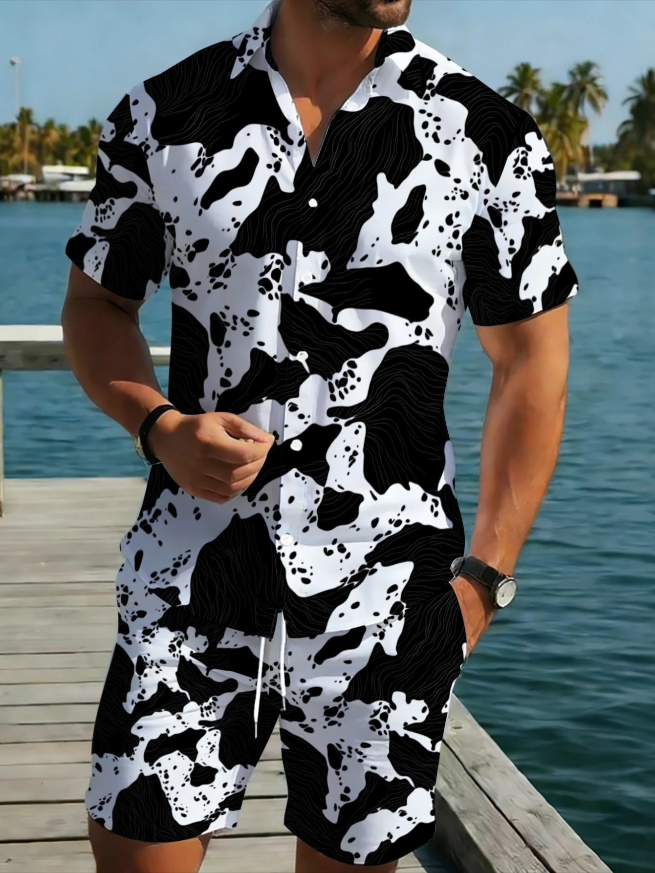 Монохромный абстрактный камуфл – обзор и цена Monochrome Suit Set