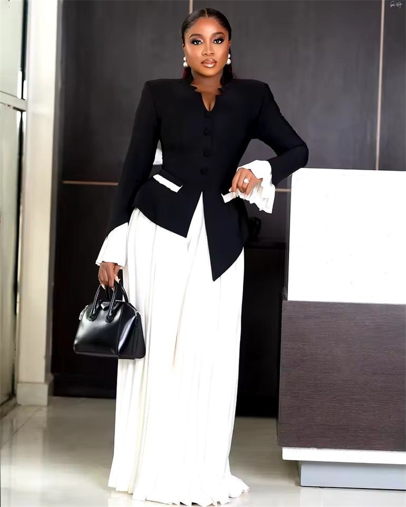 Белый, черный женский костюм,  – обзор и цена Women Formal Wear Black And White