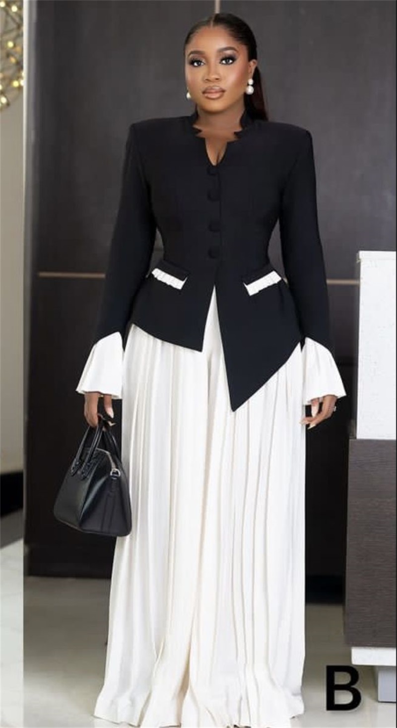 Белый, черный женский костюм,  – обзор и цена Women Formal Wear Black And White