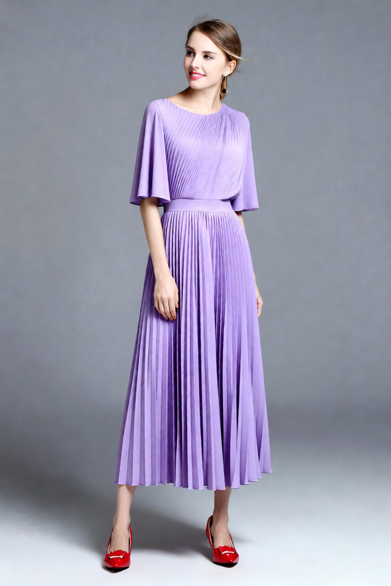 Женское сиреневое плиссированн – обзор и цена Women'S Formal Wear For Wedding Guest