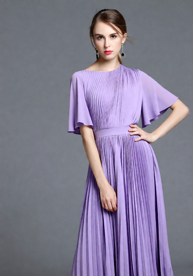 Женское сиреневое плиссированн – обзор и цена Women'S Formal Wear For Wedding Guest