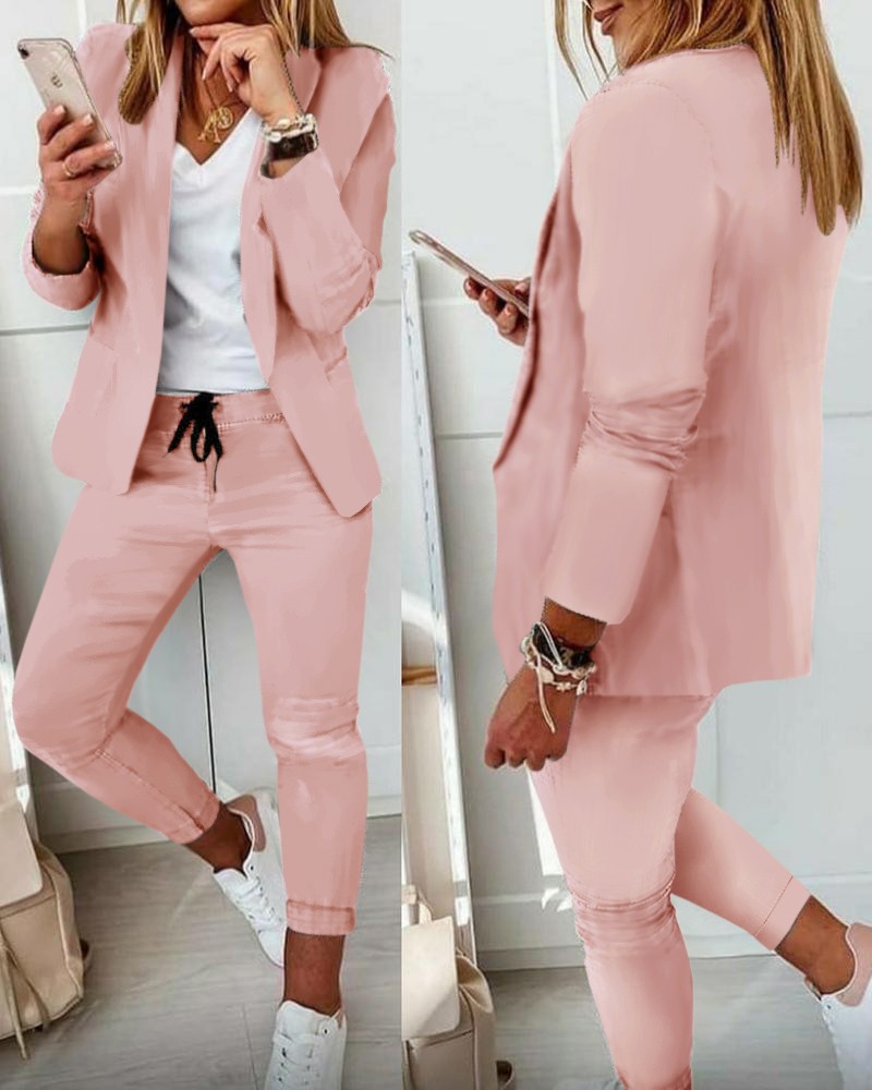 Женский монохромный повседневн – обзор и цена Monochrome Suit Set